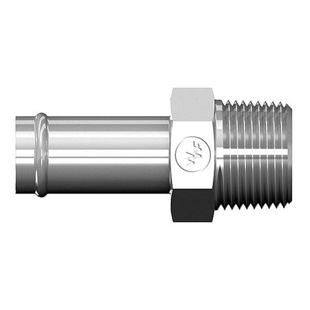 WORLD WIDE FITTINGS Hose Barb to Male Pipe Straight Hose Connector 4404X12X12